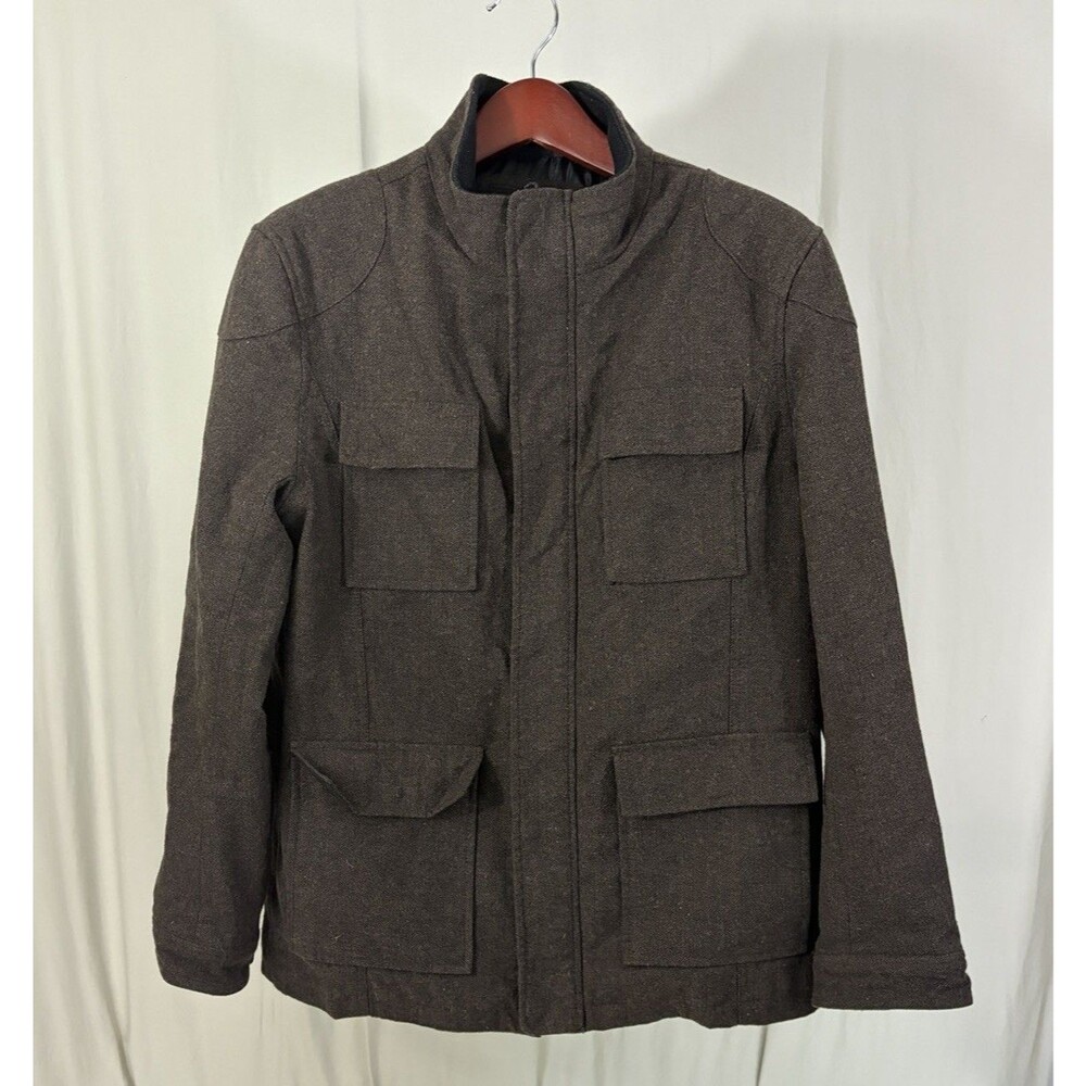 Apt 9 Men’s Utility Wool Blend Tweed Pattern Coat… - image 1